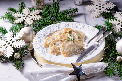 traditional christmas pierogi