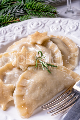 traditional christmas pierogi