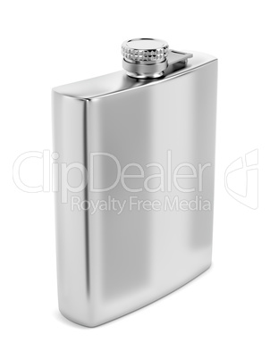 Silver hip flask