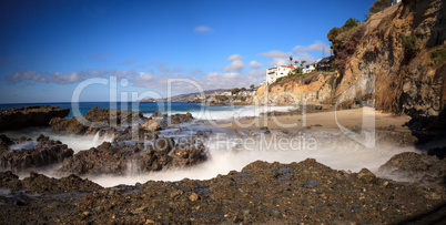 Rocky shores of Victoria Beach in Laguna Beach