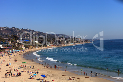 Main Beach and the ocean in Laguna Beach