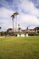 Overcast Summer sky over Heisler Park in Laguna Beach