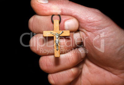 Hand with a cross