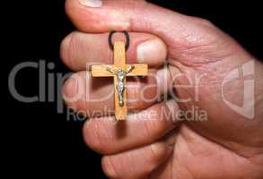 Hand with a cross