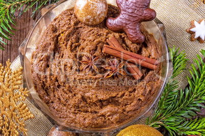 fresh gingerbread dough