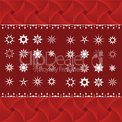 Knitted background with snow