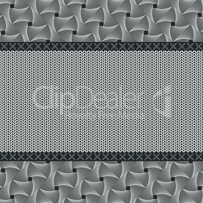 Knitted background grey