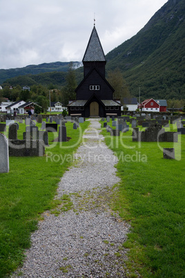 Stabkirche Roldal, Hordaland, Norwegen