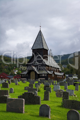 Stabkirche Roldal, Hordaland, Norwegen