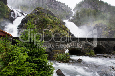 Lotefossen, Hordaland, Norwegen