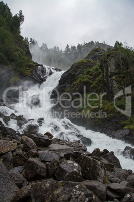 Lotefossen, Hordaland, Norwegen