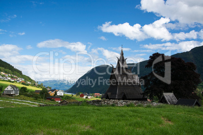 Stabkirche Hopperstad, Sogn og Fjordane, Norwegen