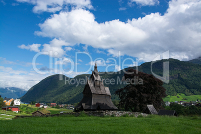 Stabkirche Hopperstad, Sogn og Fjordane, Norwegen