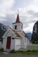 Stabkirche Undredal, Sogn og Fjordane, Norwegen