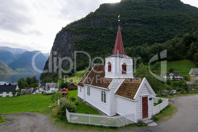 Stabkirche Undredal, Sogn og Fjordane, Norwegen