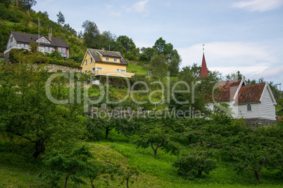 Stabkirche Undredal, Sogn og Fjordane, Norwegen