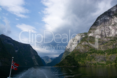 Naeroyfjord, Sogn og Fjordane, Norwegen