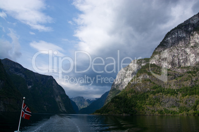 Naeroyfjord, Sogn og Fjordane, Norwegen