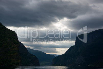 Naeroyfjord, Sogn og Fjordane, Norwegen