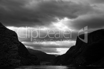Naeroyfjord, Sogn og Fjordane, Norwegen Naeroyfjord, Sogn og Fjordane, Norwegen