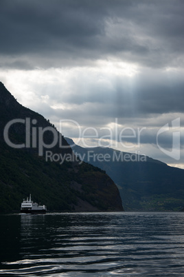 Naeroyfjord, Sogn og Fjordane, Norwegen