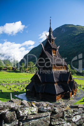 Stabkirche Borgund, Sogn og Fjordane, Norwegen