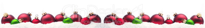 Christmas background with colorful Christmas baubles