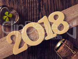 New Year 2018 concept