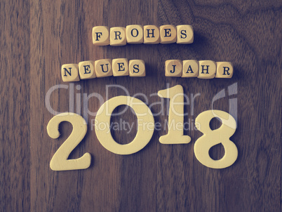 German Happy New Year concept