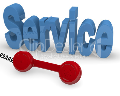 Support, service concept 3d rendering