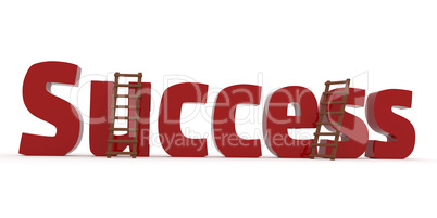 3d concept with the word Success