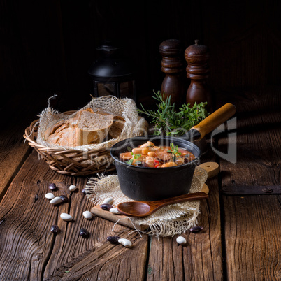 Polish Baked Beans with sausage