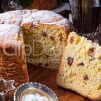 Fresh and delicious panettone