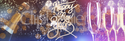 Composite image of happy new year message