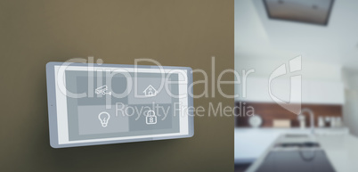 Composite image of screen of digital tablet
