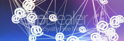 Composite image of abstract image of at email sign