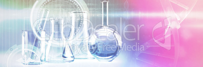 Composite image of digital composite image of dna helix Composite image of digital composite image of dna helix