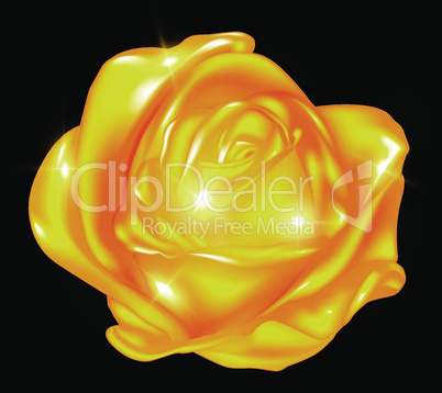 abstract golden rose
