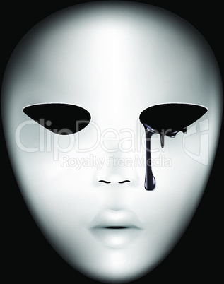 crying mask and darkness