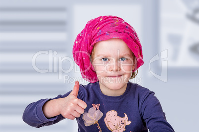 Young girl at school