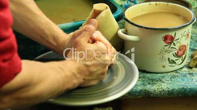 Pottery making process