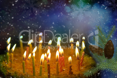 Merry Christmas, beautiful Christmas background. 3D rendering