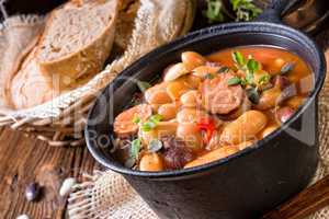 Polish Baked Beans with sausage