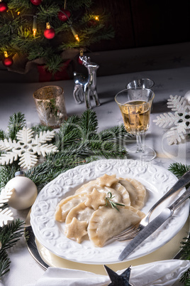 traditional christmas pierogi