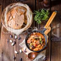 Polish Baked Beans with sausage