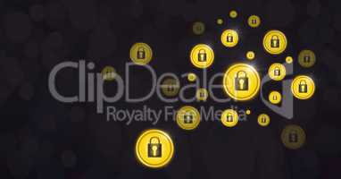 Security lock icons