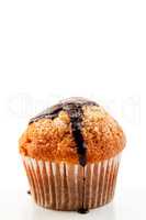 Muffin with liquid chocolate