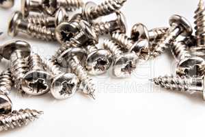 Metal screws.