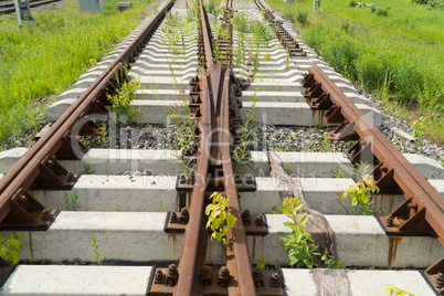 unfinished railway track