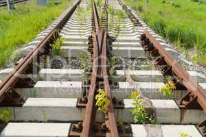 unfinished railway track